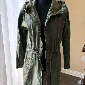 Stylish Olive Utility Jacket for Women